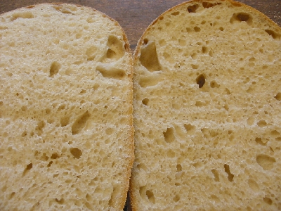 sliced in half